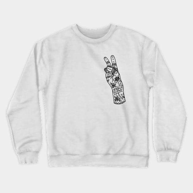 Traditional Peace Crewneck Sweatshirt by P7 illustrations 